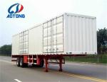 3-Axle Semi-Trailer 53 ft Dry Van Tri-Axle Stanchions Steel Cargo Dump Trailer