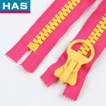 Customized Big Plastic Zipper Two Way Invisible Jacket Zipper Durable