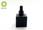 30ML Empty Cosmetic Glass Bottle With Dropper , Frosted Glass Dropper Bottle