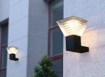 Square Solar Wall Lights Outdoor Waterproof Solar Modern Style Simple Garden