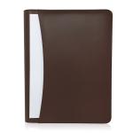 Personalized Leather Padfolio With Zipper , Professional Leather Business