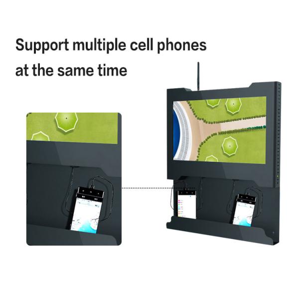 Wifi 5G Wall Mount LCD Screen Mobile Phone Charging Station 15.6 Inch 1366*768