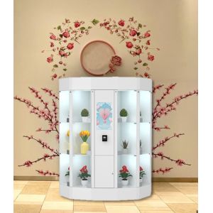 22'' LCD Touch Screen Flower Vending Locker With LED Illuminating