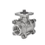 High Platform Stainless Steel 3PC Female Thread Ball Valve with Full Bore