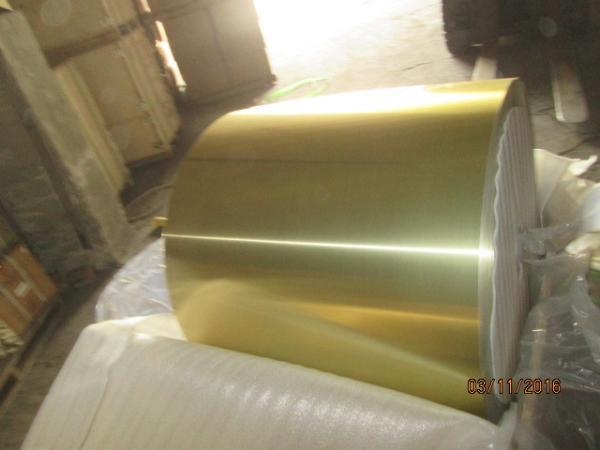 alloy 8011, temper H22 Gold epoxy coated aluminum air conditioner foil for fin