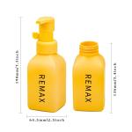 Wholesale 380ml Empty Square PET Material Yellow Color Dense Foam Pump Cosmetics