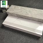 indoor Ceramic Stair Floor Tiles Natural Marble Design 12mm Thickness