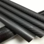 3K Glossy 1mm 1.5mm 2mm 2.5mm Custom Carbon Fiber Tapered Tube High Strength OEM