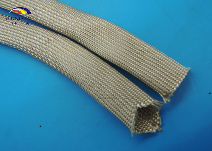 Flame Retardant Fiberglass Braided Sleeving Insulation Sleeves For Cable Assemblies