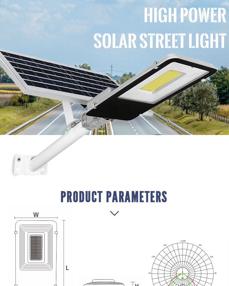 300W Soalr street lamp outdoor dusk to dawn floodlighting