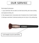 OEM Single Black Gradient Blush Brush ISO9001 For Face