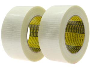Wholesale White Fiberglass Adhesive Tape Bidirectional Filament Tape Cross Weaved from china suppliers