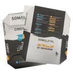 Dispersible Cement Paper Pasted Valve Multiwall Paper Bags Flexo Printing