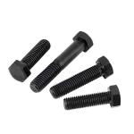 304 Stainless Steel Black Hex Head Screw DIN933 Grade 8.8 Strength Outer