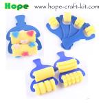 Kids DIY Hobby Acrylic Watercolor Painting Art Craft Plastic Handle Foam Paint