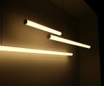 60mm PC Milky Cover Extrusion Suspended Led Aluminum Profile For Ceiling
