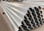 Burial Type Hot Dip Galvanized Metal Power Pole 3mm Thickness Long Life Time