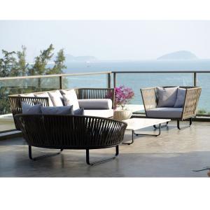 Wholesale Modern Outdoor Patio Garden Sofa Sets 4PCS Garden Patio Furniture Sectionals from china suppliers