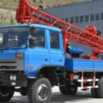 4x4 Truck Mounted Borehole Drilling Machine 42KW 250M Depth