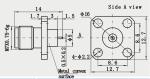 50GHz Jack Straight 2.4mm RF Connector Female Millimeter Wave Connector