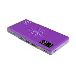 Top Selling LCD Digital Display Wireless Power Bank 10000mA Built-in 3IN1 Cable
