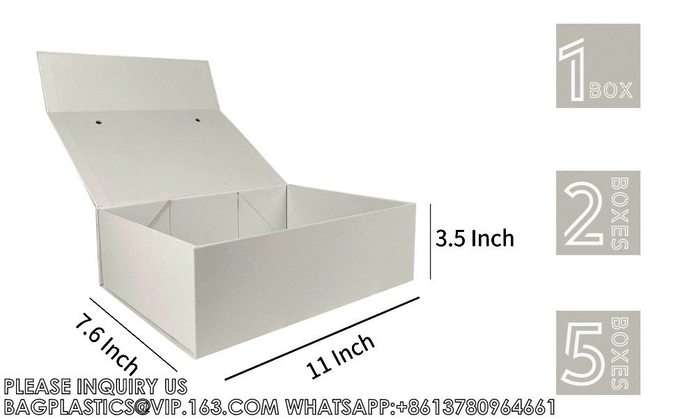 Christmas Gift Boxes With Lids - Beautiful Assorted Boxes For Wrapping Gifts With 4 Inch Deep Robe Boxes