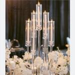 Hot Sale Wedding Decor Supplies 5 Arms Candelabra Floating Candles Holder