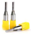 1/4'' Shank Two Flutes TCT Straight Bits For Wood Cutting / Carbide Solid End