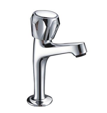 Quality Handle Brass Basin Tap Faucets With Single Hole , Polished Rotation for sale