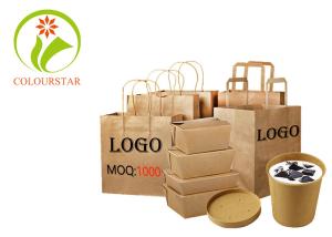 Wholesale Custom Printed White Kraft Paper Bag With Twist Handle Wholesale from china suppliers
