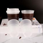 Eco Friendly Frosted PP Plastic Cups Heat Resistant Coffee Cup For Beverage