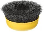 Yellow Color Cup Wire Brush Crimped , Grinder Wire Cup Brush For Angle Grinder