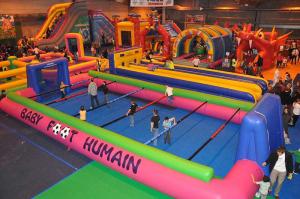 Wholesale Giant Indoor Sport Game Inflatable Soccer Kick Field , Inflatable Court for Soccer Kicking from china suppliers