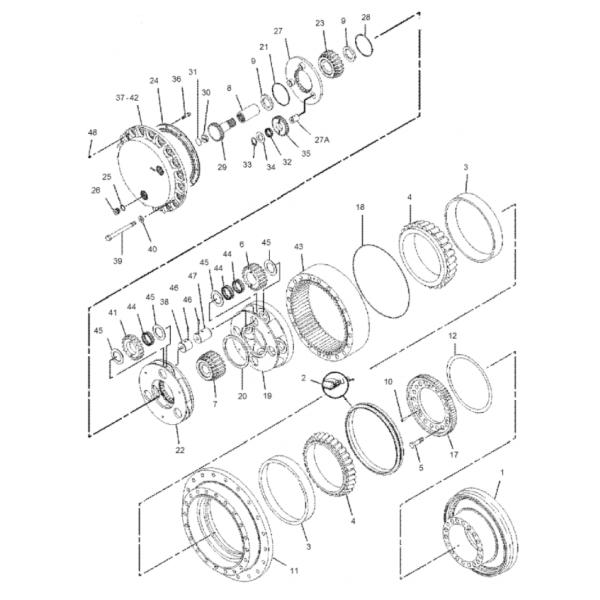 315-4480 E374D E374DL Travel Motor Assy Travel Device