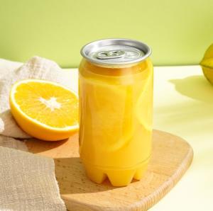 Wholesale 350ml 500ml PET Plastic Beverage Bottles With Pull Tab For Fruit Juice Milk Tea Coffee from china suppliers