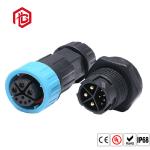 Straight/Angled Water Resistant Cable Connector 5.5mm Circular Panel Mount