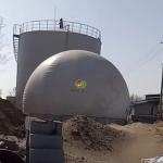 Double Membrane Biogas Holder With Anti Corrossion Special PES PVC PDFE Material