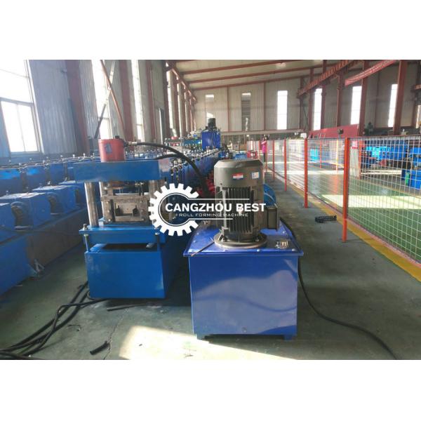 Hydraulic U Post Highway Guardrail Roll Forming Machine Crash Barrier Support Cold Iron Sheet