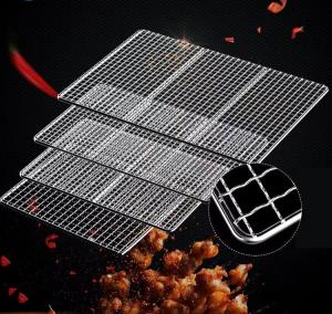 Stainless Steel BBQ Grill Mesh Grilling Meat And Vegetables Barbecue Net Mesh