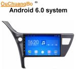 Ouchuangbo car radio stereo android 6.0 for Toyota Corolla 2017 with USB wifi 3g