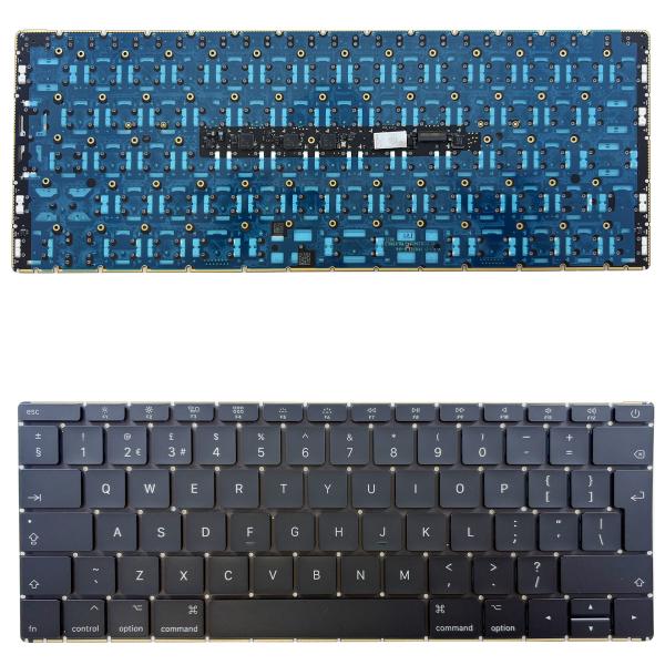 Replacement Keyboard for MacBook Retina 12" (2017) A1534, EMC 3099 – UK Layout, Backlit