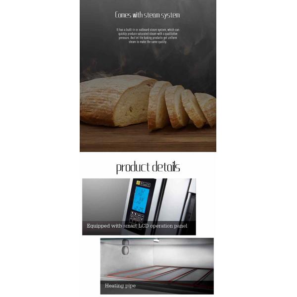 Liquid Crystal Display LCD Screen Three Deck Oven Trays Size 400*600mm