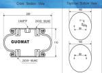 Continental Contitech Industrial Air Spring FS 200-10 CI Air Bellows for