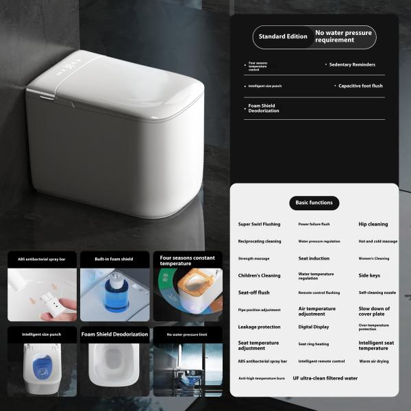 Wholesale Bathroom Ceramic Modern Smart Toilet Automatic Electronic Control from china suppliers