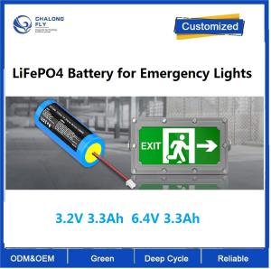 Wholesale CLF OEM ODM 3.2V 3.3Ah 6.4V 3.3Ah Lithium Battery LiFePO4 battery for Emergency lights from china suppliers