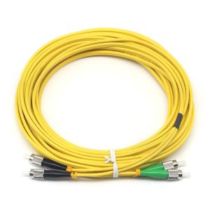 FTTH Duplex FC APC to FC UPC SM Fiber Optic Patch Cord for and 1000 Connection Times