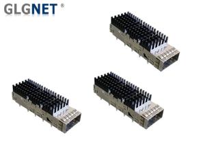 Wholesale One Piece Metal QSFP28 Connector Cage For EMI Protection Single Port Press Fit Mounting from china suppliers