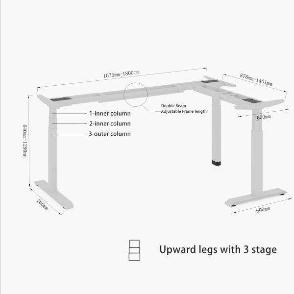 Modernize Your Workspace with Uplift Power Lift Standing Desk 355 Lbs Weight Capacity