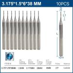 35 / 38 / 40 / 45 Helix Angle Carbide End Mill With Varies Flute Length For
