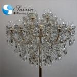 ZT-325L New custom wedding decoration centerpieces 18 arms gold crystal